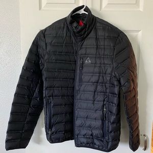 Men’s puffed black jacket